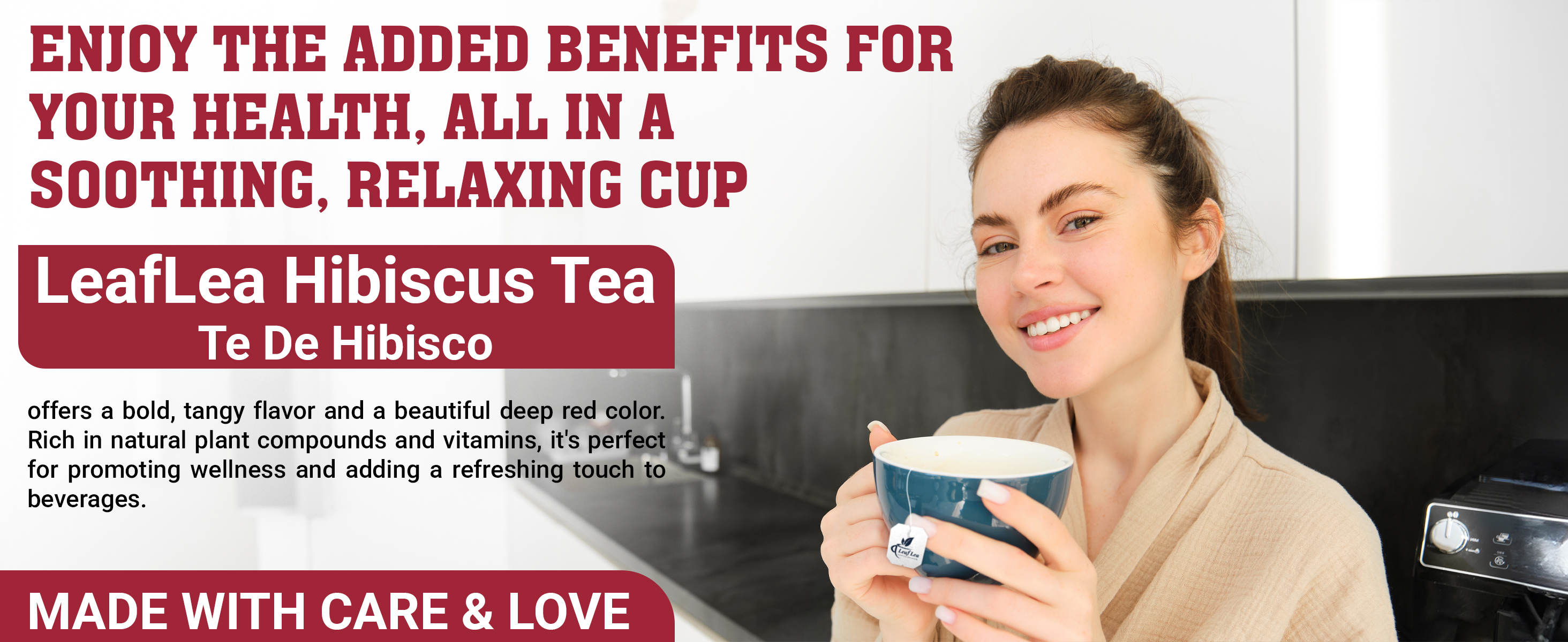 Amazon.com : LeafLea 120 Hibiscus Tea Bags, 100% Pure